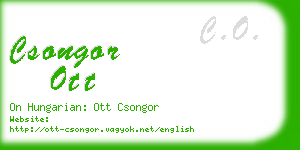 csongor ott business card